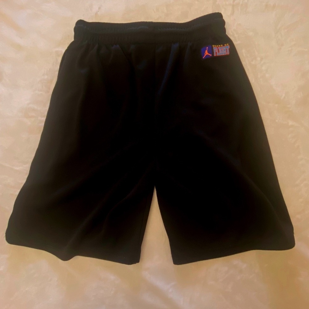 Nike Jordan Patch Pack Kids Shorts XL 13-15 yr old Black Basketball Flame - Picture 5 of 8